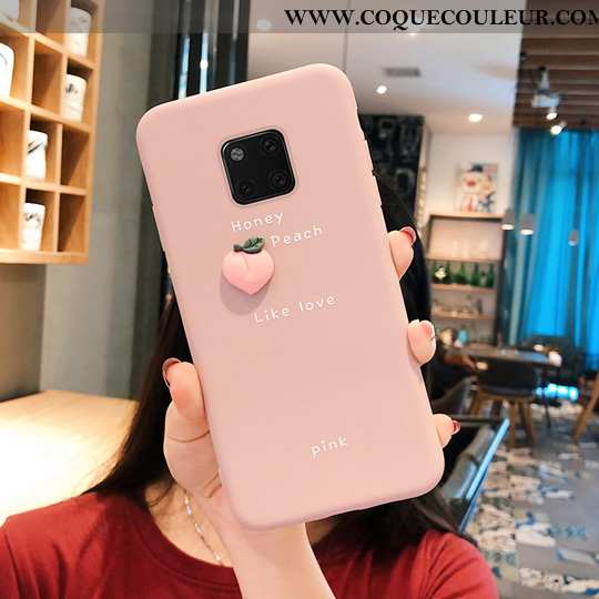 Étui Huawei Mate 20 Pro Protection Créatif Petit, Coque Huawei Mate 20 Pro Personnalité Rose