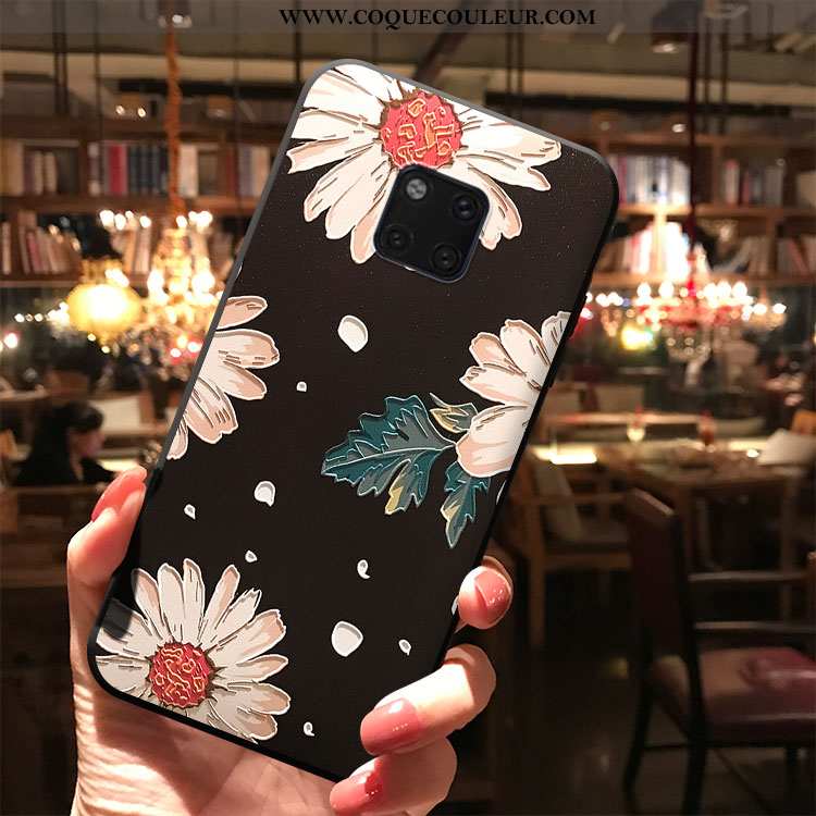 Étui Huawei Mate 20 Pro Créatif Personnalité Art, Coque Huawei Mate 20 Pro Fluide Doux Noir