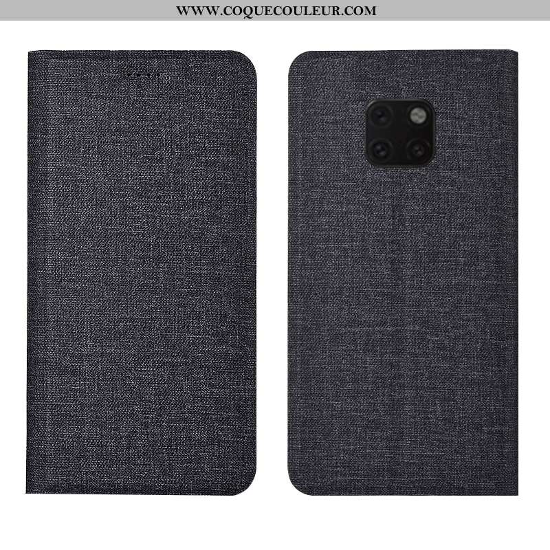 Coque Huawei Mate 20 Rs Cuir Étui Téléphone Portable, Housse Huawei Mate 20 Rs Bleu