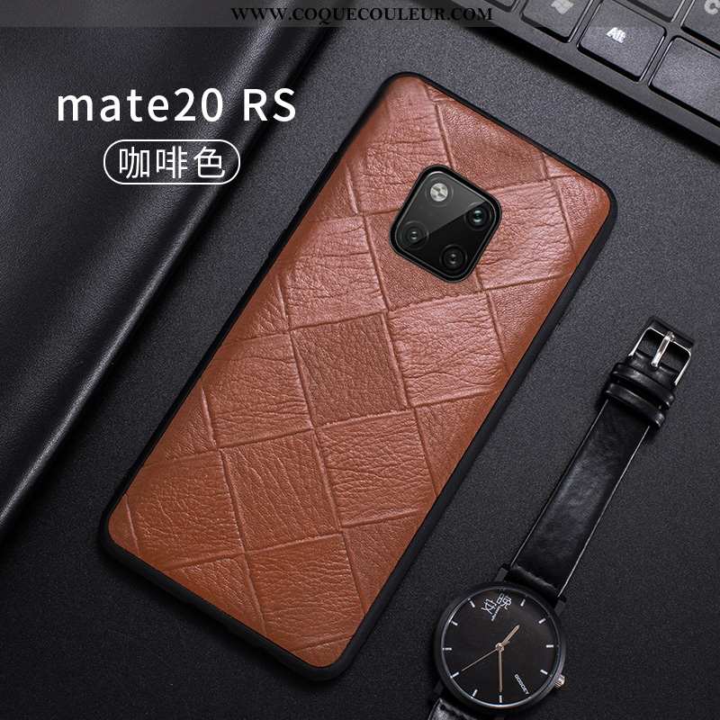 Étui Huawei Mate 20 Rs Fluide Doux Qualité Bovins, Coque Huawei Mate 20 Rs Cuir Véritable Tout Compr