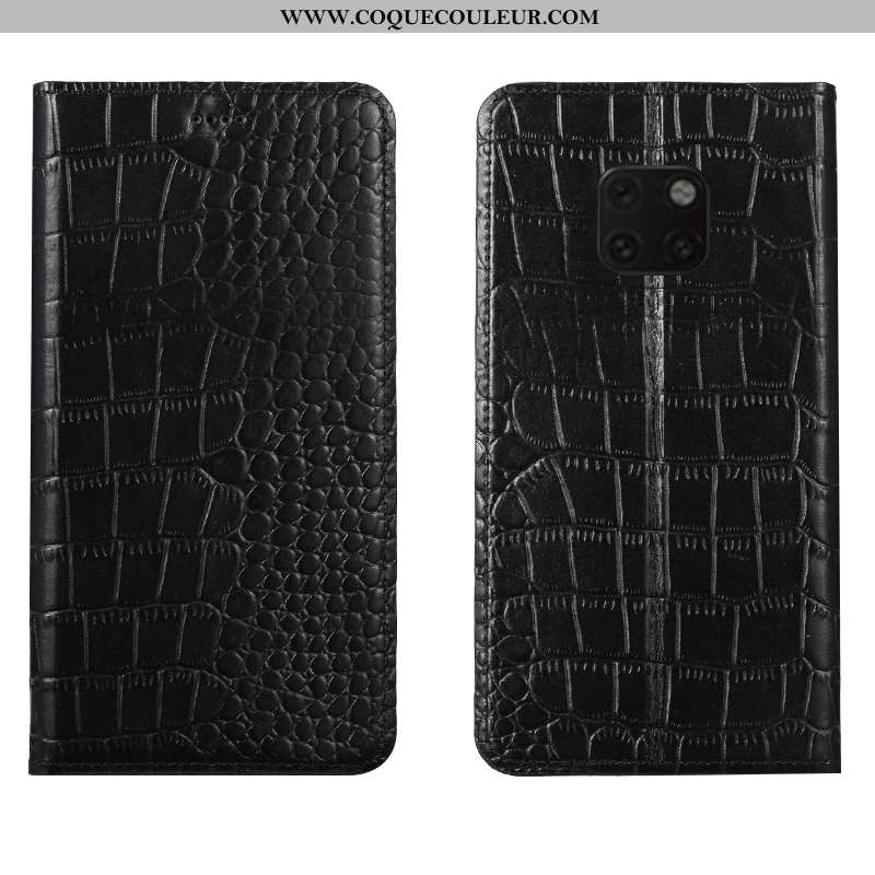 Housse Huawei Mate 20 Rs Modèle Fleurie Cuir Véritable Étui, Étui Huawei Mate 20 Rs Protection Télép