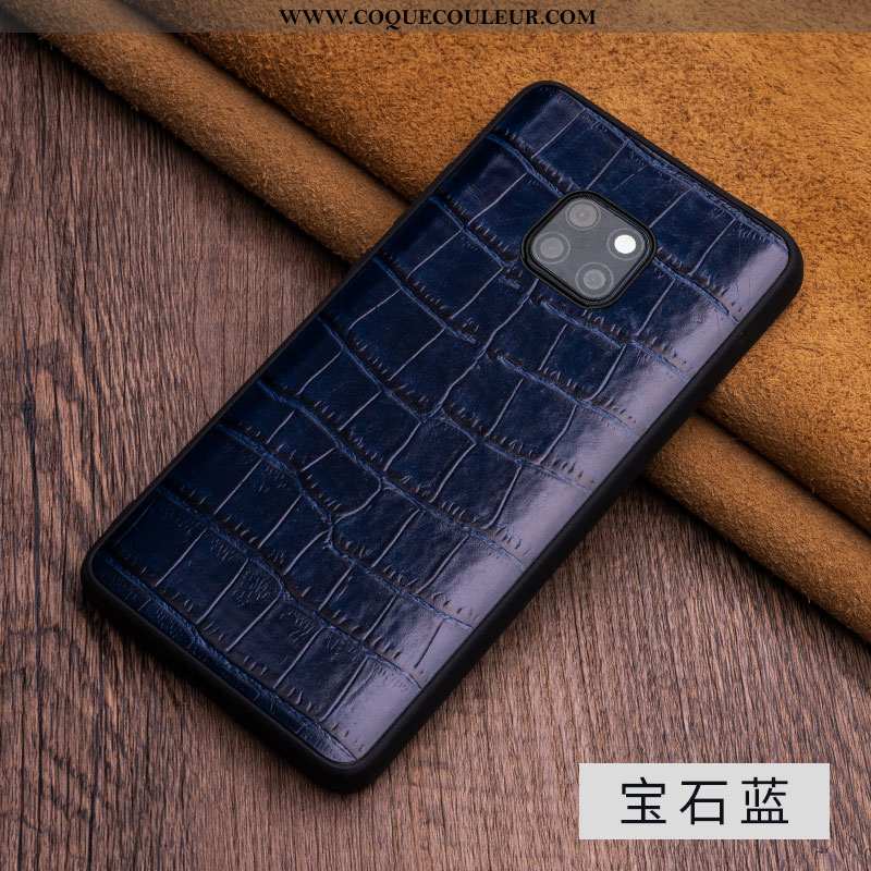 Housse Huawei Mate 20 Rs Protection Incassable Tout Compris, Étui Huawei Mate 20 Rs Luxe Bleu