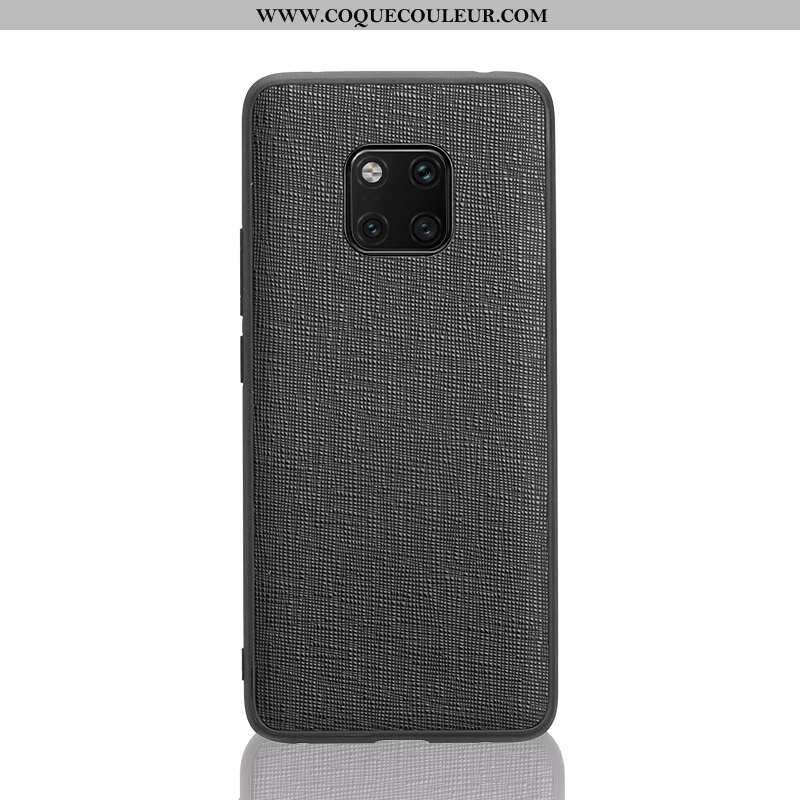 Housse Huawei Mate 20 Rs Cuir Véritable Noir Cuir, Étui Huawei Mate 20 Rs Ultra Fluide Doux