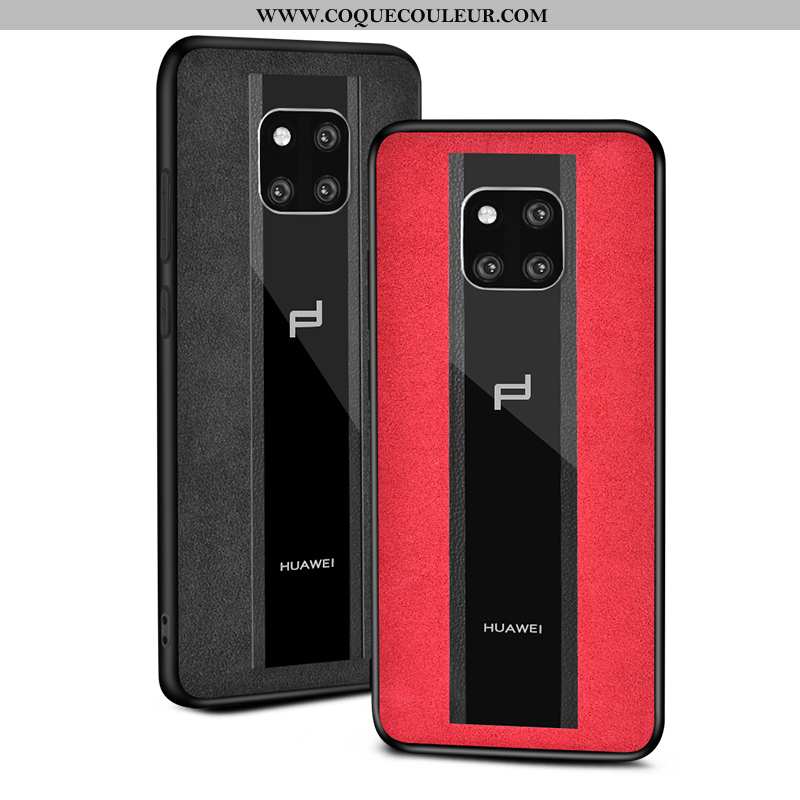 Housse Huawei Mate 20 Rs Verre Coque Incassable, Étui Huawei Mate 20 Rs Daim Fourrure Protection Rou