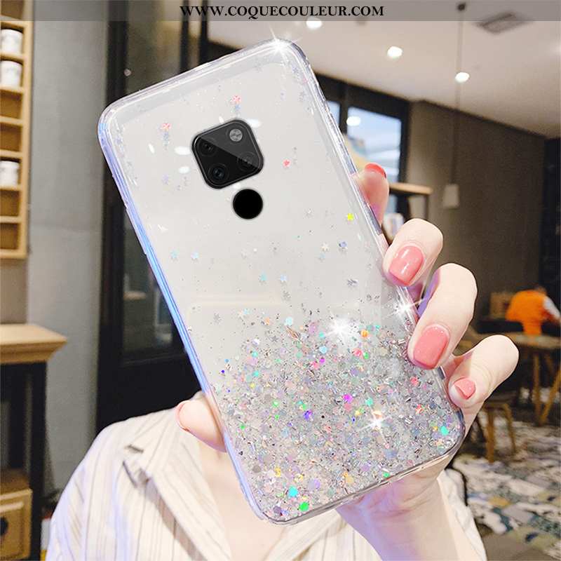 Coque Huawei Mate 20 X Transparent Incassable Vert, Housse Huawei Mate 20 X Mode Amoureux Verte