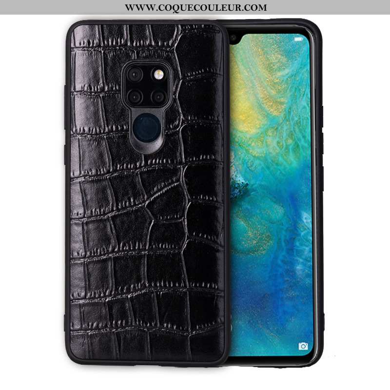 Étui Huawei Mate 20 X Cuir Véritable Business Étui, Coque Huawei Mate 20 X Cuir Couvercle Arrière No