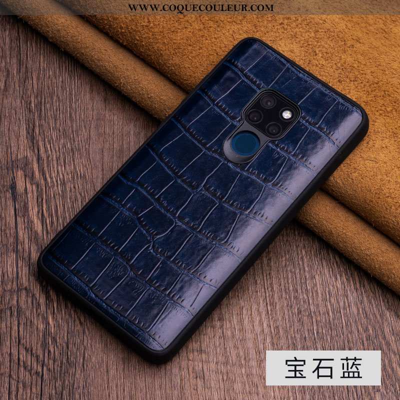 Étui Huawei Mate 20 X Cuir Véritable Business Étui, Coque Huawei Mate 20 X Cuir Couvercle Arrière No