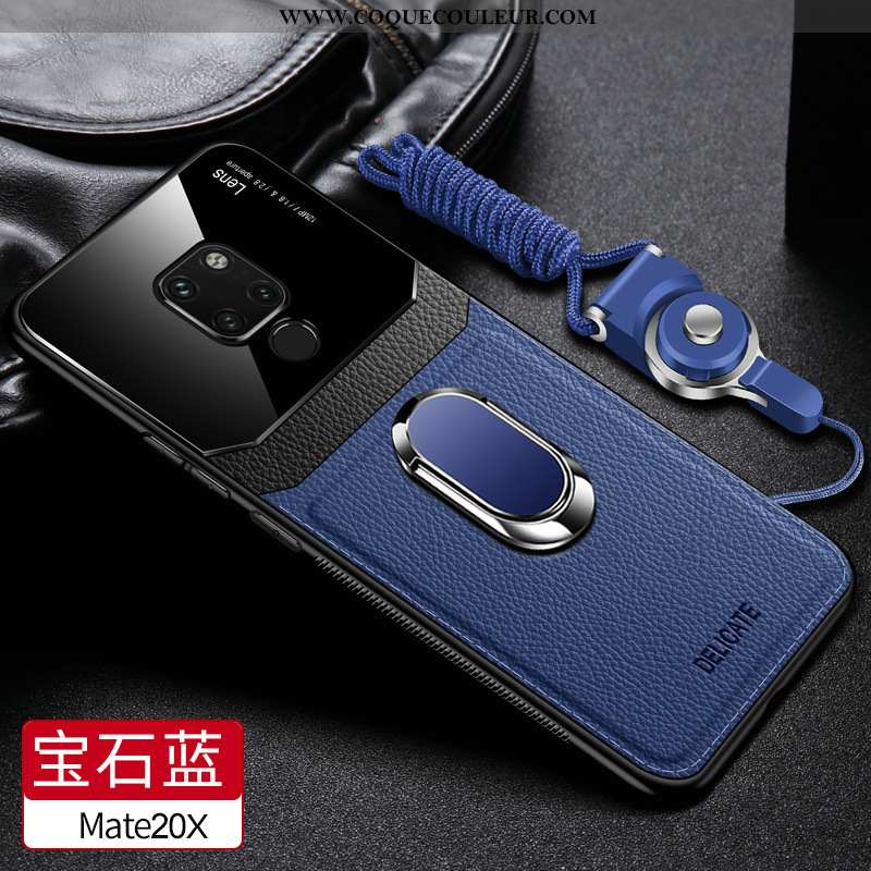 Étui Huawei Mate 20 X Fluide Doux Coque Téléphone Portable, Huawei Mate 20 X Silicone Tendance Marro