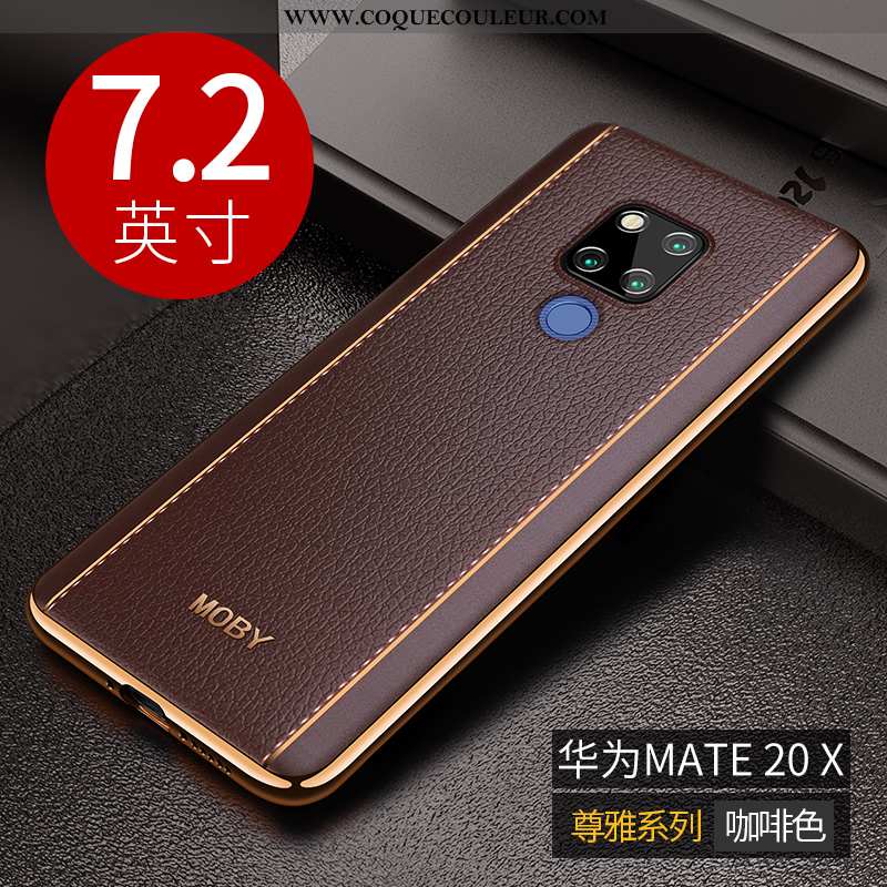 Étui Huawei Mate 20 X Fluide Doux Ultra Rose, Coque Huawei Mate 20 X Protection Légère Rose