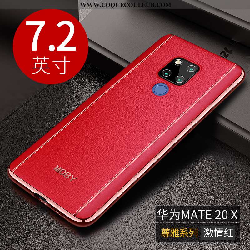 Étui Huawei Mate 20 X Fluide Doux Ultra Rose, Coque Huawei Mate 20 X Protection Légère Rose