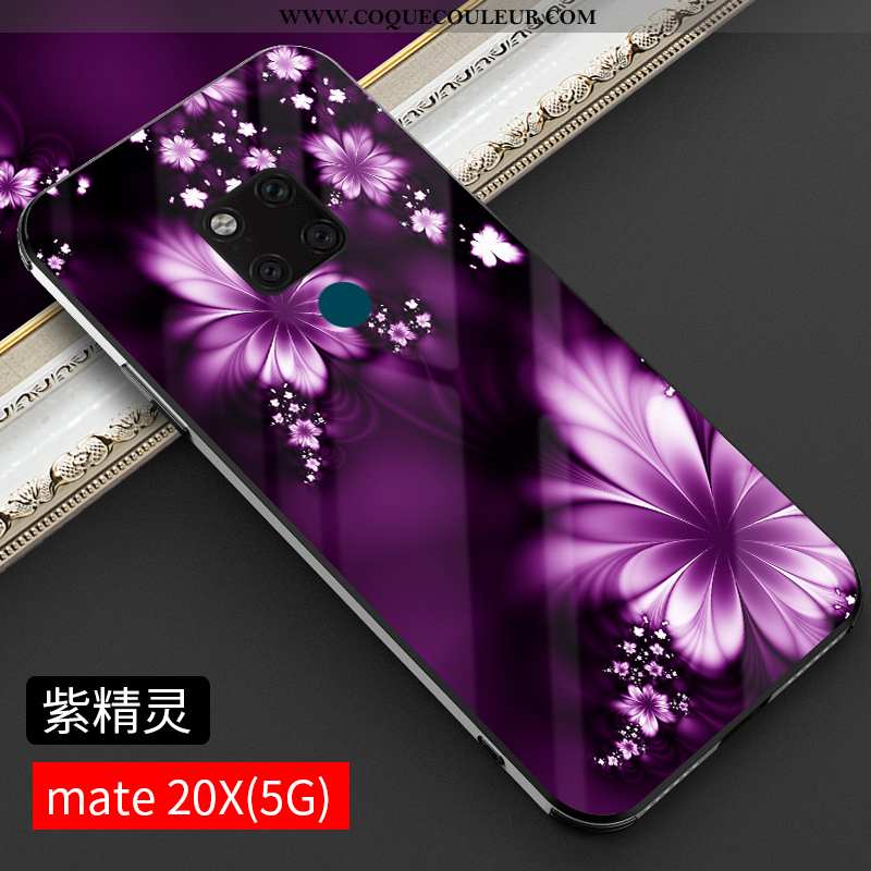 Housse Huawei Mate 20 X Tendance Tout Compris Luxe, Étui Huawei Mate 20 X Protection Bleu