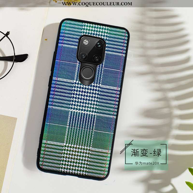 Étui Huawei Mate 20 X Fluide Doux Légère Luxe, Coque Huawei Mate 20 X Cuir Véritable Gris