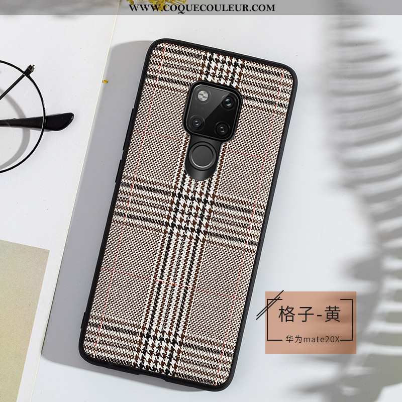 Étui Huawei Mate 20 X Fluide Doux Légère Luxe, Coque Huawei Mate 20 X Cuir Véritable Gris