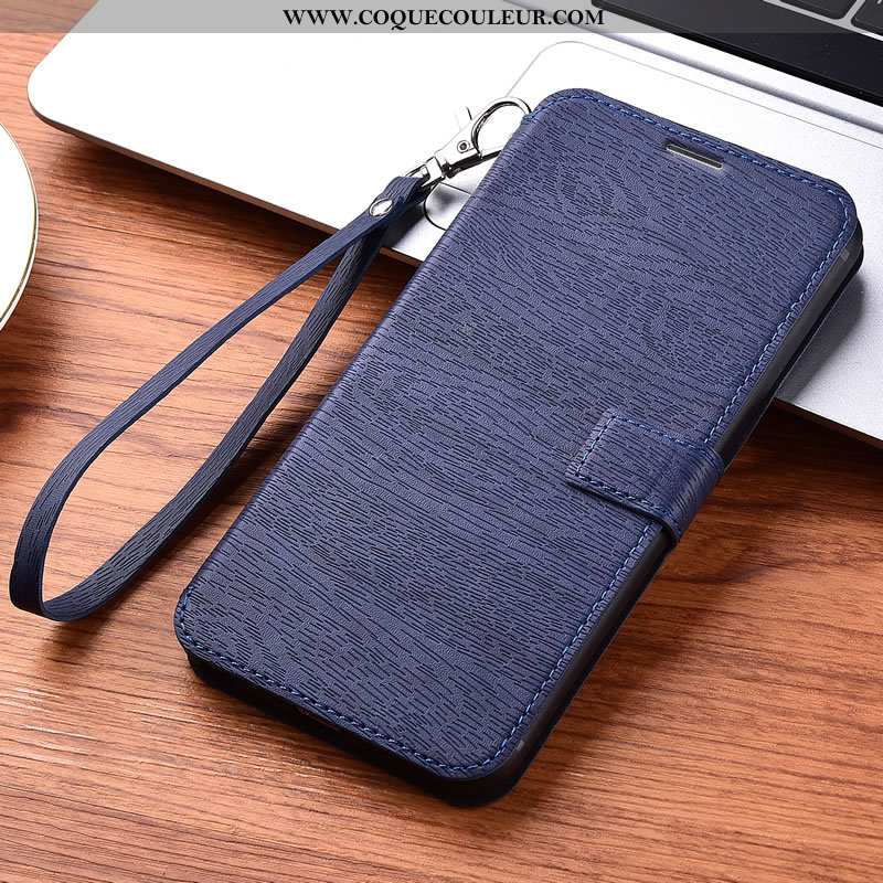 Étui Huawei Mate 30 Protection Coque Étui, Huawei Mate 30 Cuir Housse Bleu Foncé