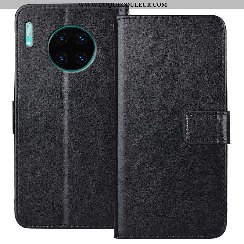 Housse Huawei Mate 30 Cuir Or Housse, Étui Huawei Mate 30 Protection Doré