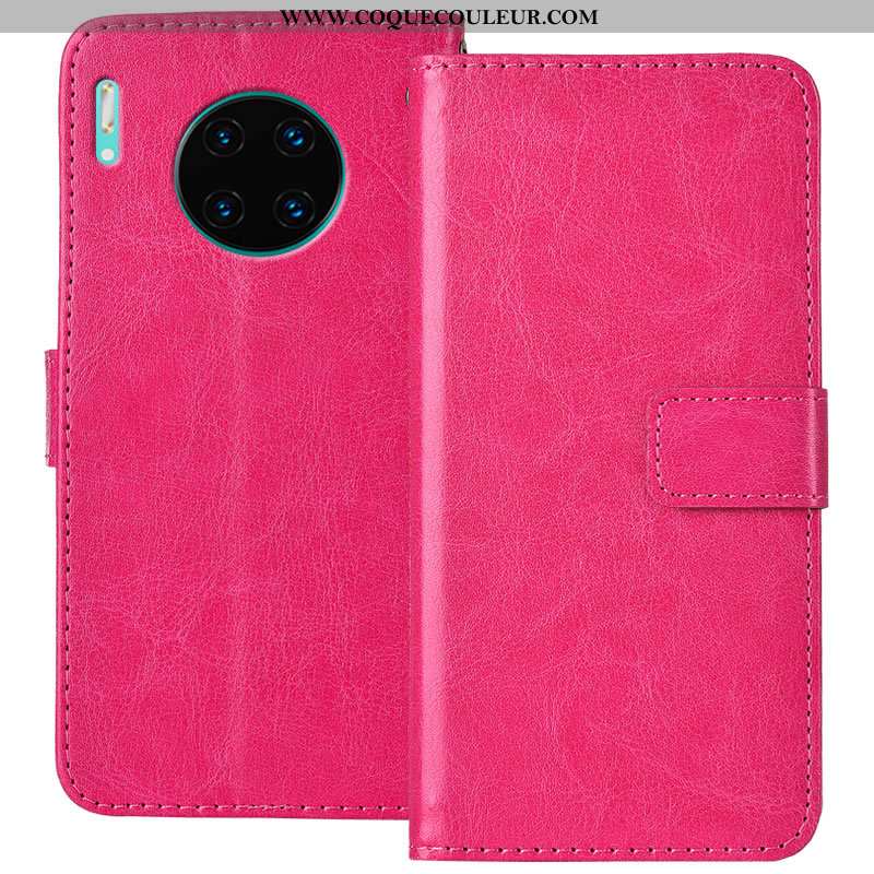 Housse Huawei Mate 30 Cuir Or Housse, Étui Huawei Mate 30 Protection Doré