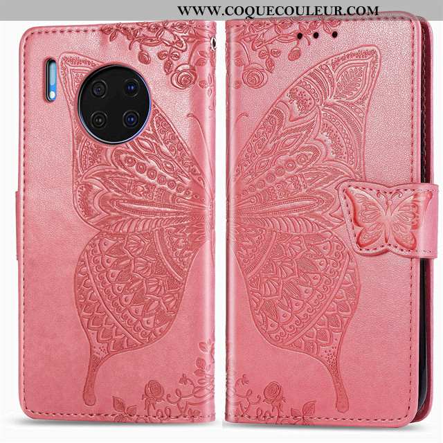 Coque Huawei Mate 30 Ornements Suspendus Bleu Protection, Housse Huawei Mate 30 Cuir Fluide Doux