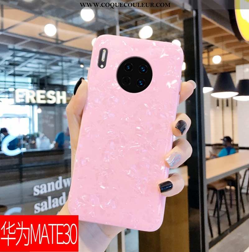 Coque Huawei Mate 30 Modèle Fleurie Téléphone Portable Rose, Housse Huawei Mate 30 Charmant Rose