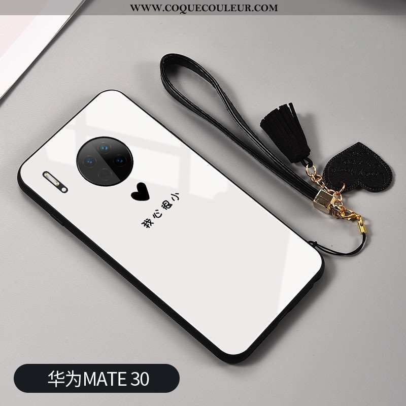 Housse Huawei Mate 30 Personnalité Mode Téléphone Portable, Étui Huawei Mate 30 Silicone Net Rouge N