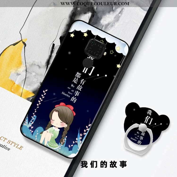 Étui Huawei Mate 30 Lite Mode Bleu Coque, Coque Huawei Mate 30 Lite Ornements Suspendus Tout Compris