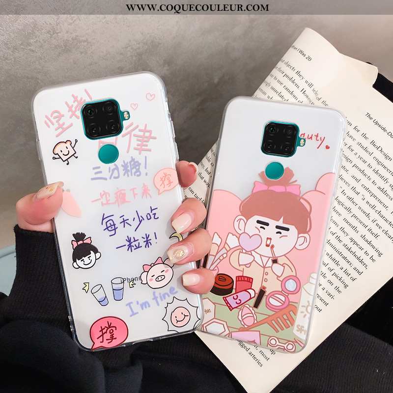 Étui Huawei Mate 30 Lite Ornements Suspendus Coque Fluide Doux, Huawei Mate 30 Lite Dessin Animé Net