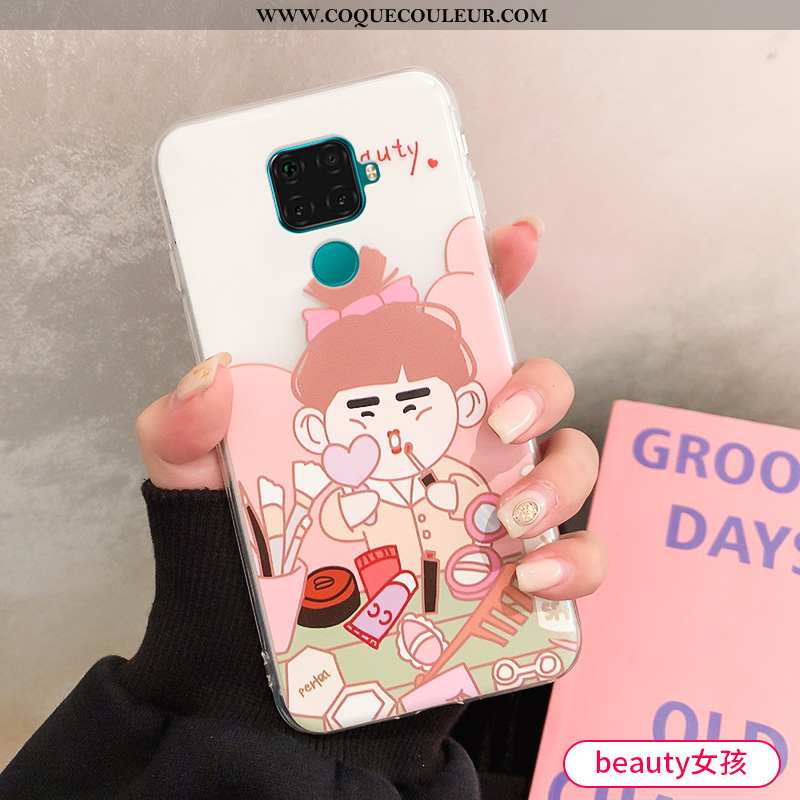 Étui Huawei Mate 30 Lite Ornements Suspendus Coque Fluide Doux, Huawei Mate 30 Lite Dessin Animé Net