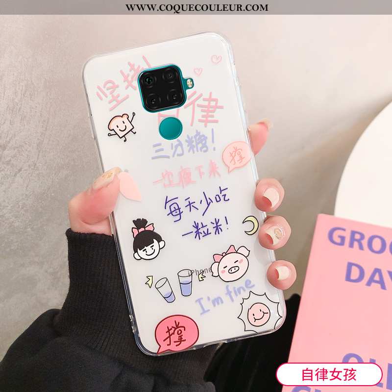 Étui Huawei Mate 30 Lite Ornements Suspendus Coque Fluide Doux, Huawei Mate 30 Lite Dessin Animé Net