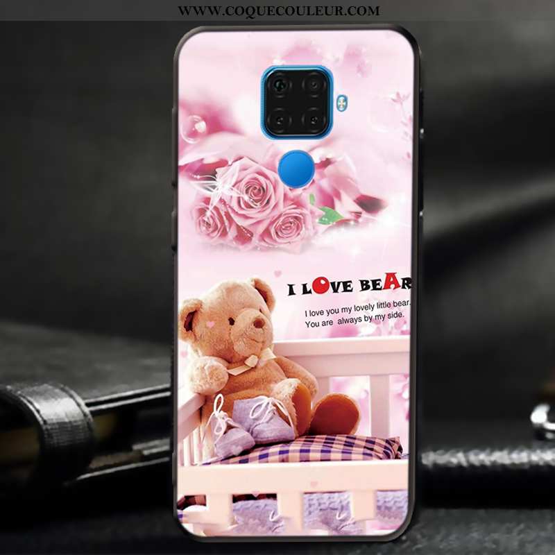 Coque Huawei Mate 30 Lite Délavé En Daim Fluide Doux Téléphone Portable, Housse Huawei Mate 30 Lite 