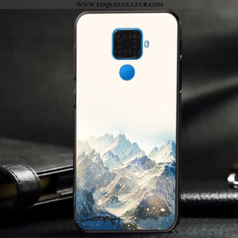 Coque Huawei Mate 30 Lite Délavé En Daim Fluide Doux Téléphone Portable, Housse Huawei Mate 30 Lite 