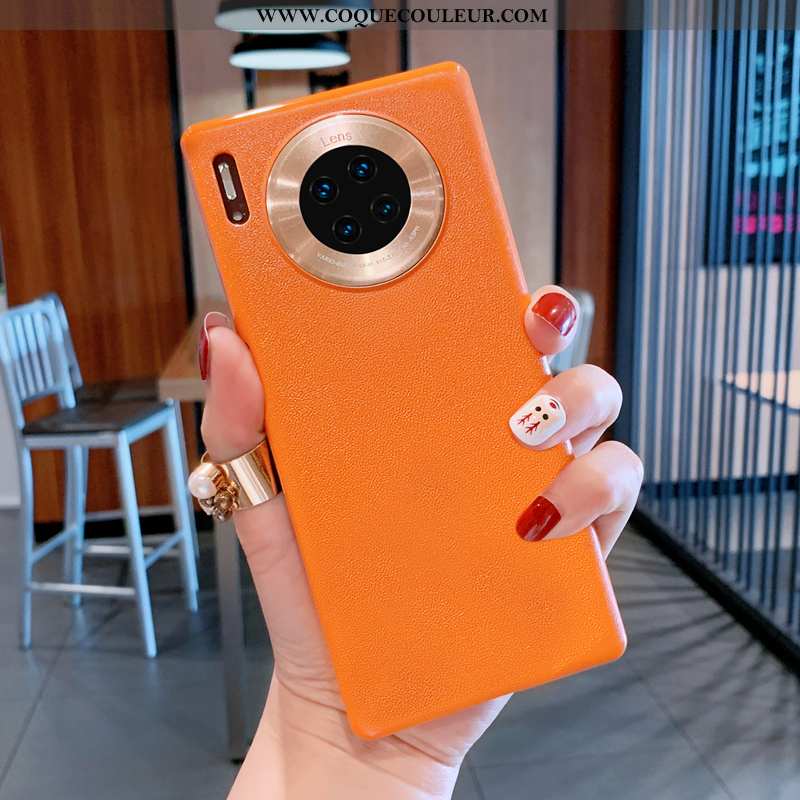 Coque Huawei Mate 30 Pro Créatif Difficile, Housse Huawei Mate 30 Pro Personnalité Couleur Orange