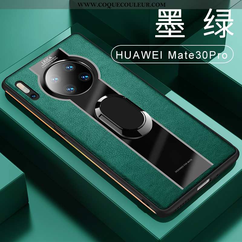 Étui Huawei Mate 30 Pro Ultra Cuir Noir, Coque Huawei Mate 30 Pro Légère À Bord Noir