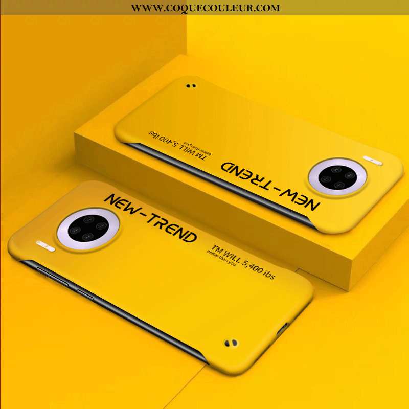 Étui Huawei Mate 30 Pro Tendance Personnalité Ultra, Coque Huawei Mate 30 Pro Légère Simple Jaune