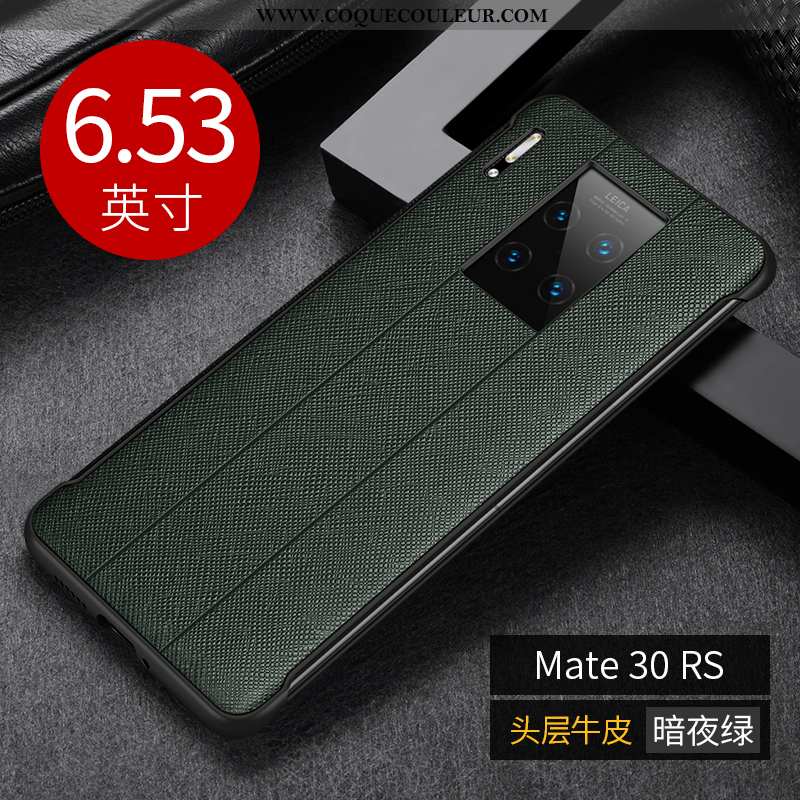 Housse Huawei Mate 30 Rs Protection Vin Rouge Cuir Véritable, Étui Huawei Mate 30 Rs Créatif Coque B