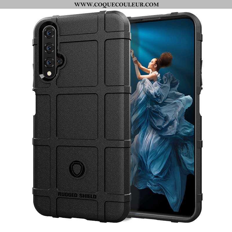 Coque Huawei Nova 5t Fluide Doux Protection Étui, Housse Huawei Nova 5t Silicone Incassable Noir