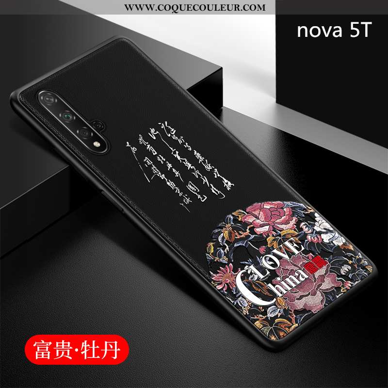 Étui Huawei Nova 5t Fluide Doux Légère Protection, Coque Huawei Nova 5t Silicone Rouge