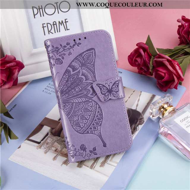 Étui Huawei Nova 5t Cuir Coque Tout Compris, Huawei Nova 5t Fluide Doux Téléphone Portable Violet