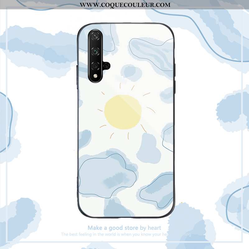 Coque Huawei Nova 5t Créatif Protection Simple, Housse Huawei Nova 5t Dessin Animé Difficile Rose