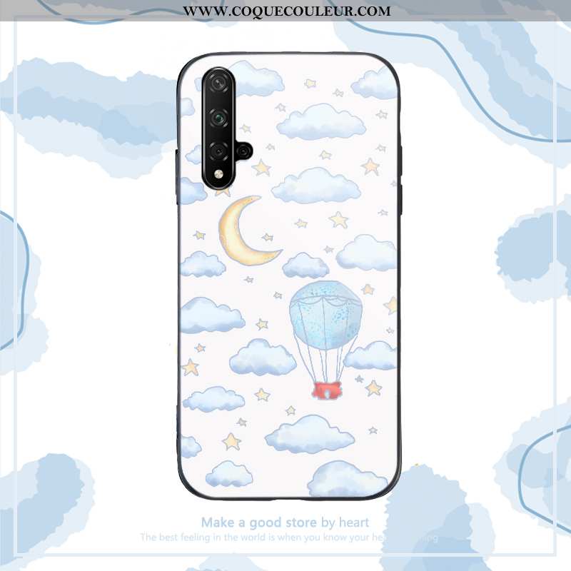 Coque Huawei Nova 5t Créatif Protection Simple, Housse Huawei Nova 5t Dessin Animé Difficile Rose