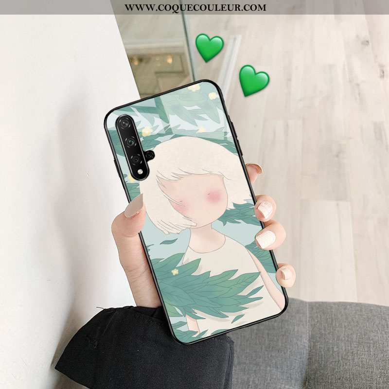Coque Huawei Nova 5t Créatif Protection Simple, Housse Huawei Nova 5t Dessin Animé Difficile Rose