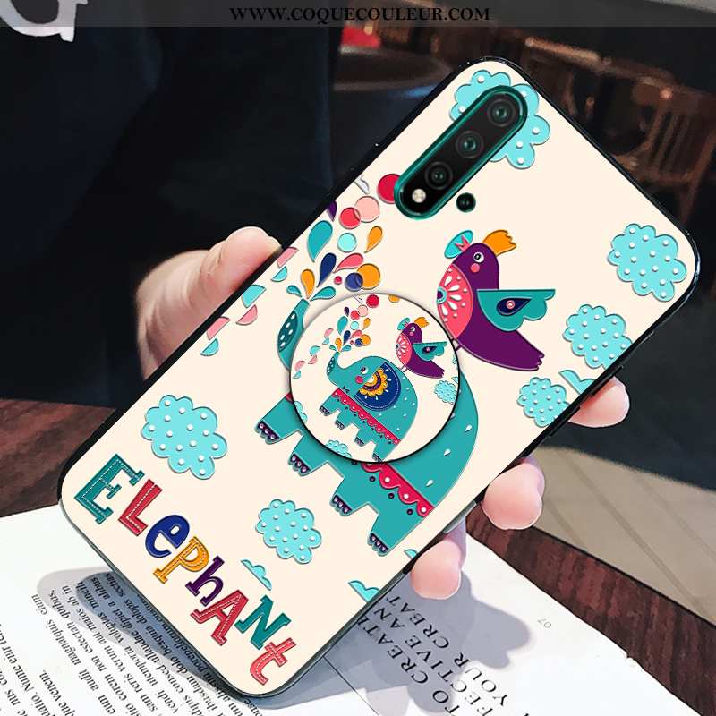 Étui Huawei Nova 5t Silicone Incassable Peinte À La Main, Coque Huawei Nova 5t Personnalité Petit Ro