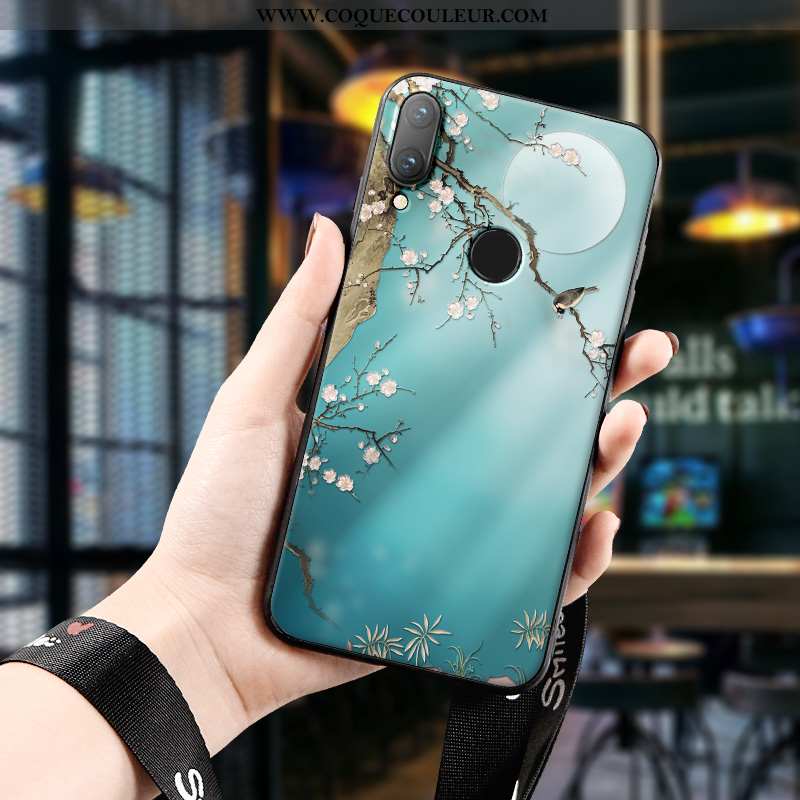 Étui Huawei P Smart 2020 Gaufrage Peinture À L'encre Dimensionnel, Coque Huawei P Smart 2020 Tendanc