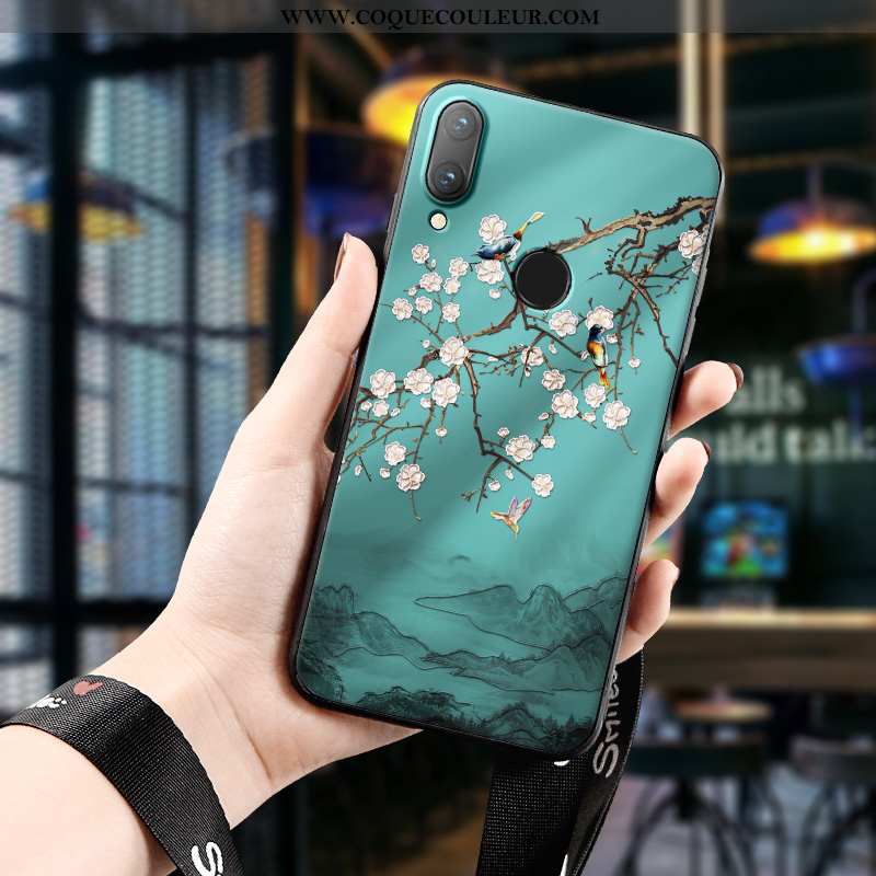 Étui Huawei P Smart 2020 Gaufrage Peinture À L'encre Dimensionnel, Coque Huawei P Smart 2020 Tendanc