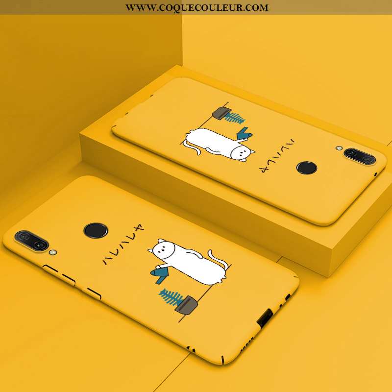 Housse Huawei P Smart 2020 Légère Dessin Animé Difficile, Étui Huawei P Smart 2020 Protection Jaune