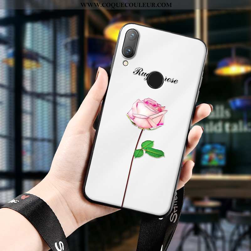 Housse Huawei P Smart 2020 Gaufrage Rouge Protection, Étui Huawei P Smart 2020 Ultra Délavé En Daim 