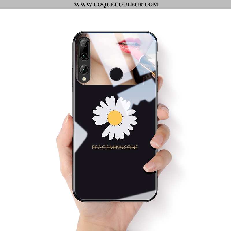 Étui Huawei P Smart+ 2020 Verre Petite Marguerite Créatif, Coque Huawei P Smart+ 2020 Personnalité F