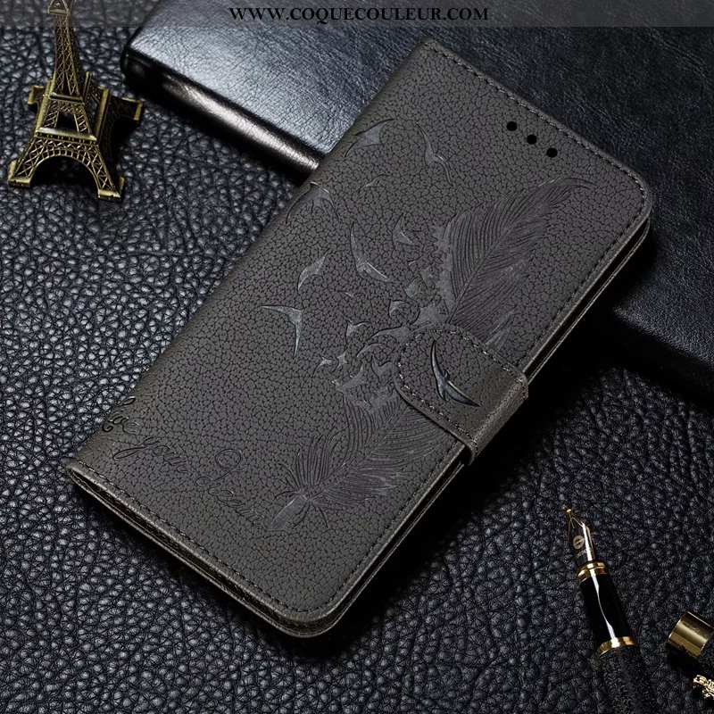 Coque Huawei P Smart 2020 Cuir Incassable Clamshell, Housse Huawei P Smart 2020 Portefeuille Télépho