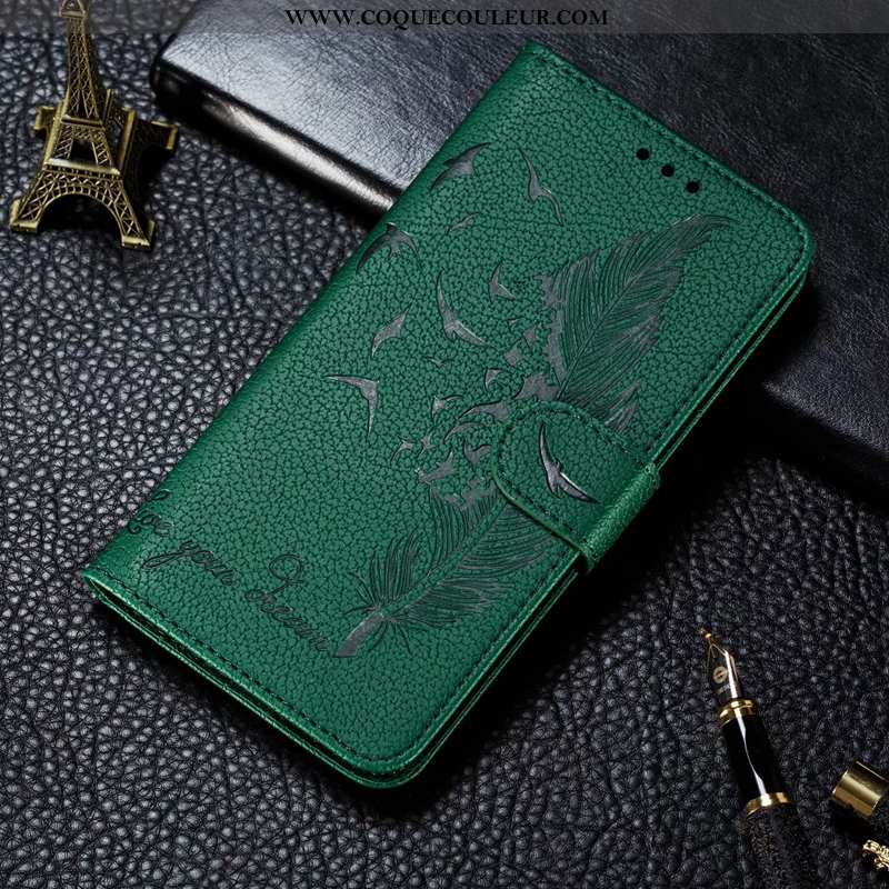 Coque Huawei P Smart 2020 Cuir Incassable Clamshell, Housse Huawei P Smart 2020 Portefeuille Télépho