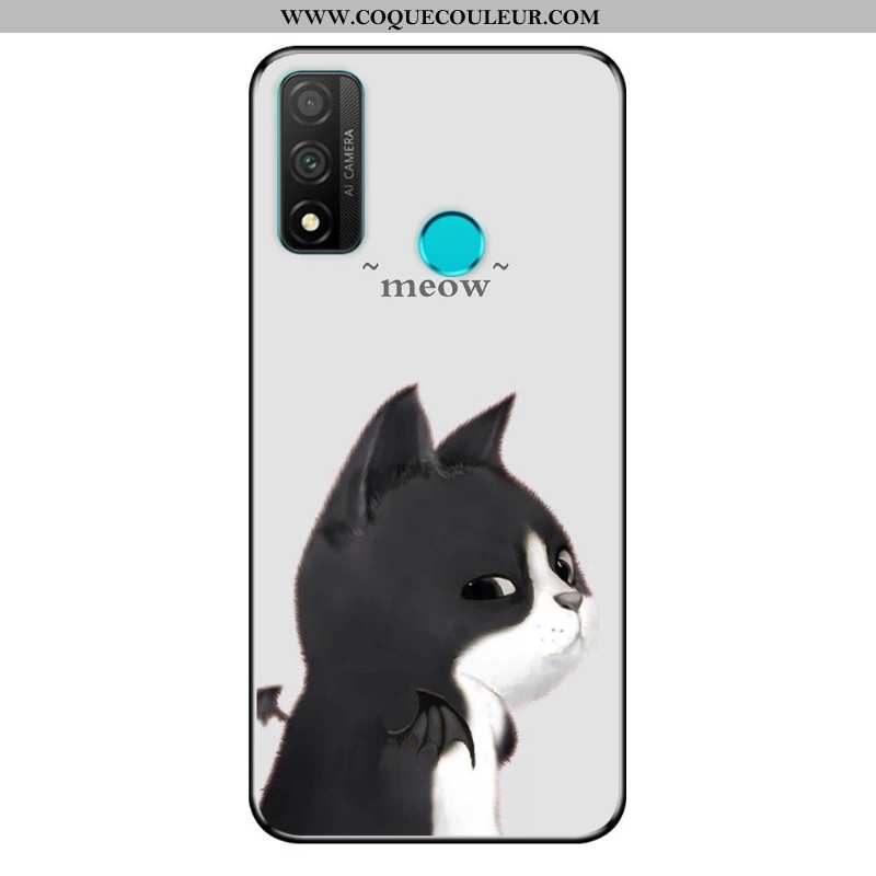 Coque Huawei P Smart 2020 Dessin Animé Délavé En Daim Coque, Housse Huawei P Smart 2020 Fluide Doux 