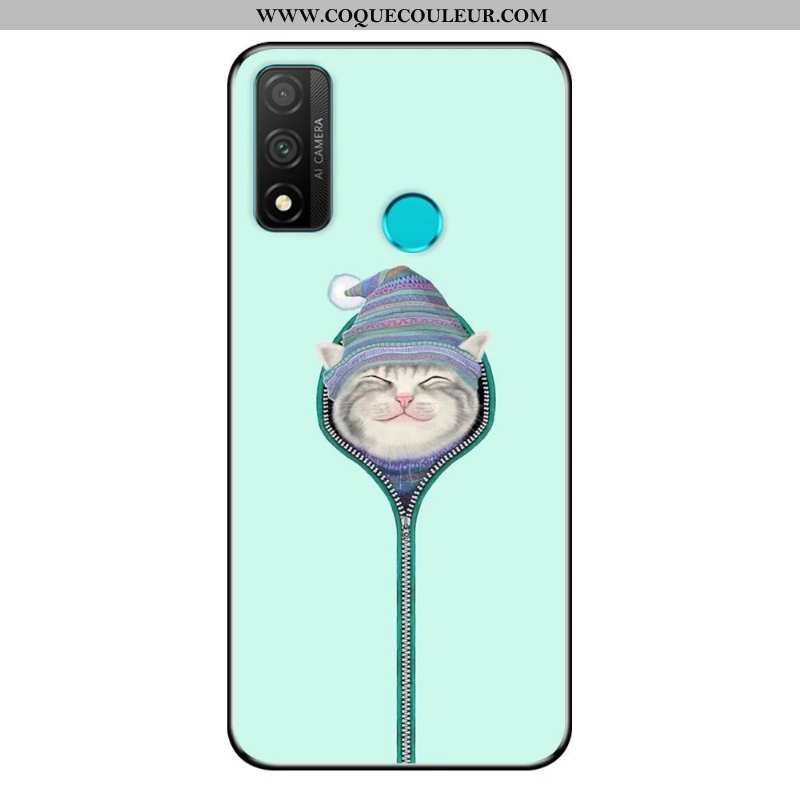 Coque Huawei P Smart 2020 Dessin Animé Délavé En Daim Coque, Housse Huawei P Smart 2020 Fluide Doux 