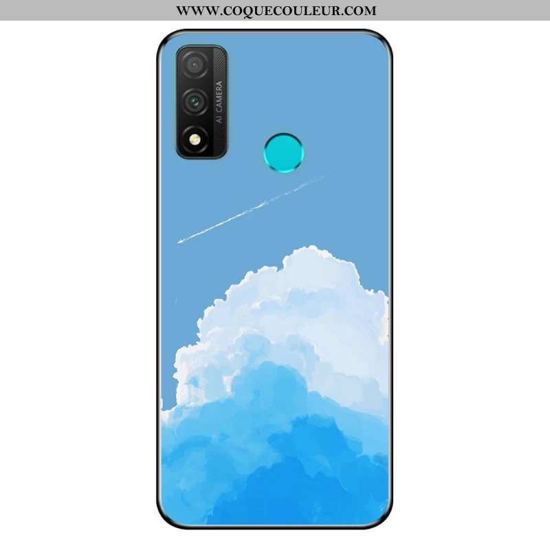 Coque Huawei P Smart 2020 Dessin Animé Délavé En Daim Coque, Housse Huawei P Smart 2020 Fluide Doux 